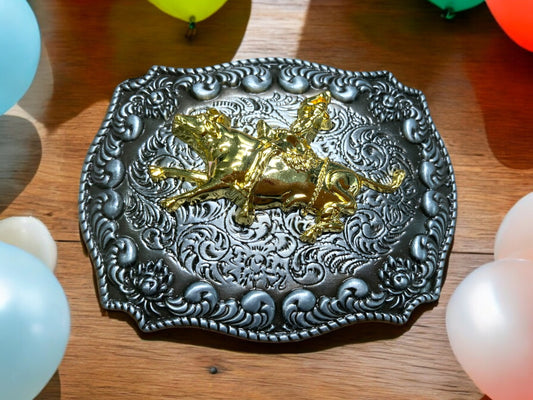 Bull Rider Child's Belt Buckle