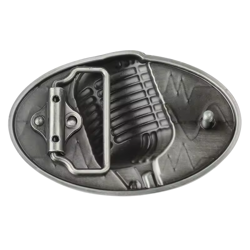Vintage Microphone Belt Buckle