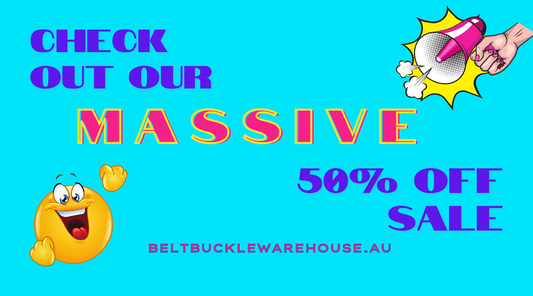 Black Friday Cyber Monday Massive 50% Off Belt Buckle Sale On Now! Promo Code BUCKLEUP50