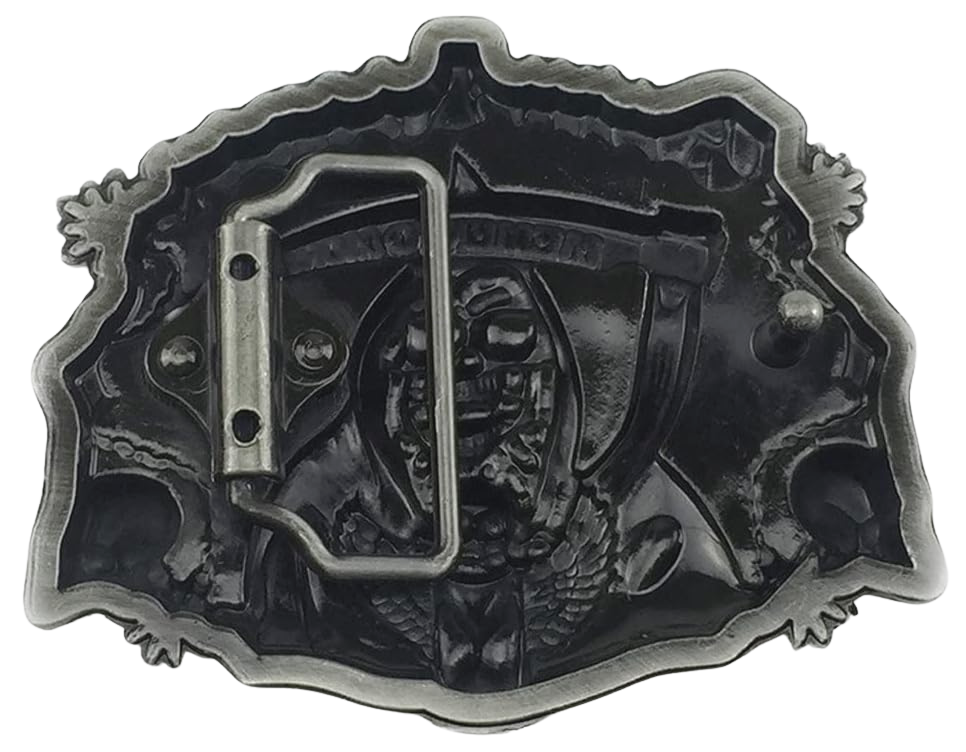 Blue Grim Reaper Belt Buckle