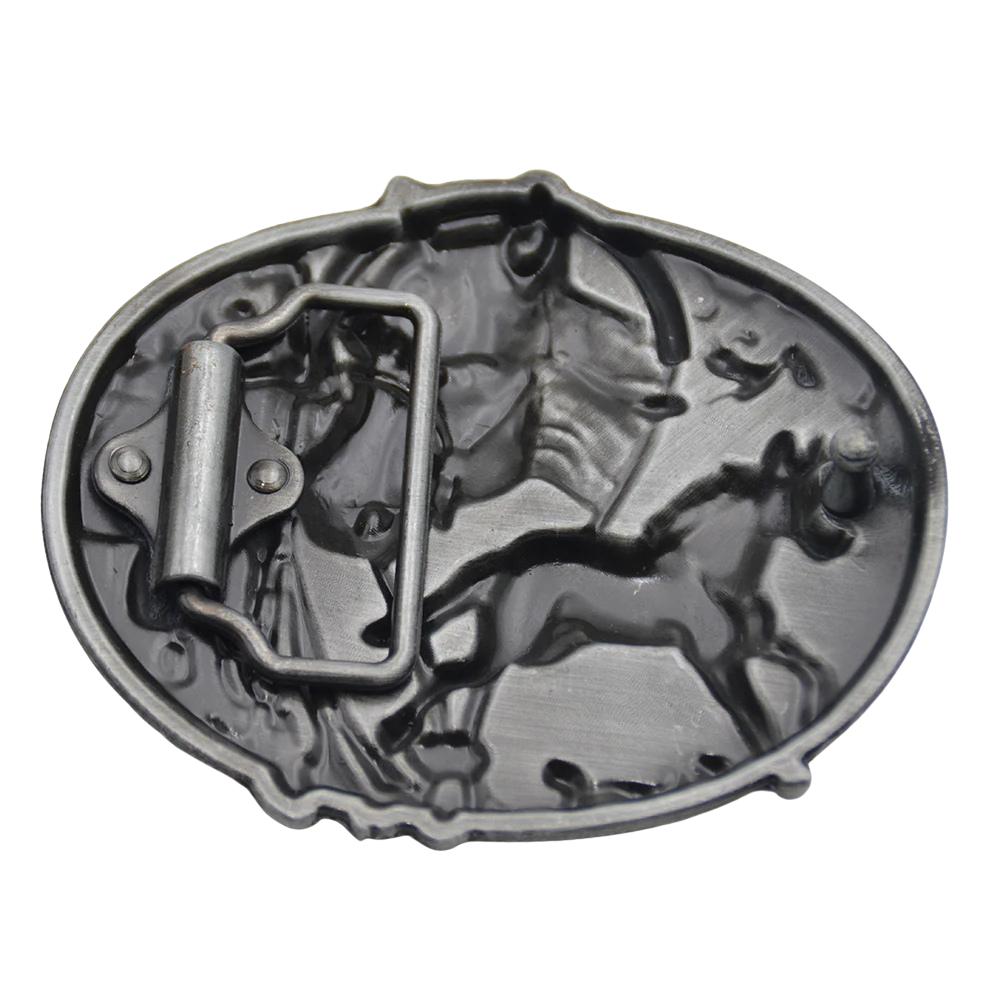 Blue Ridge Horse & Saddle Belt Buckle