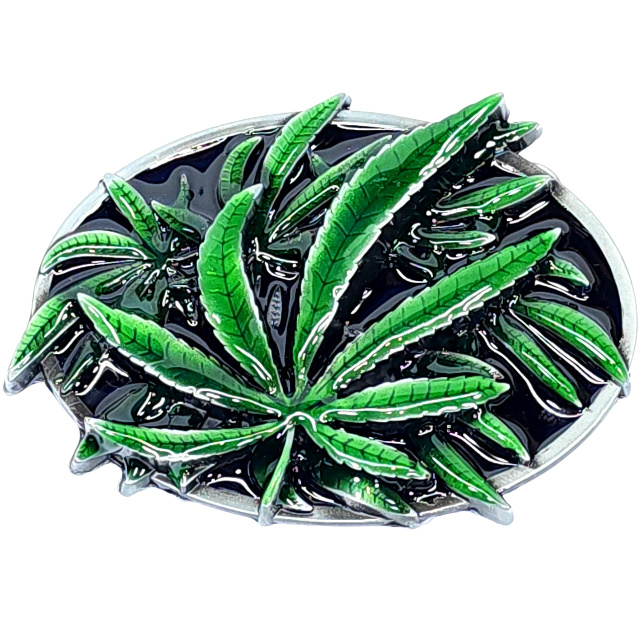 Green Leaf Belt Buckle