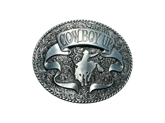 Cowboy Up Western Belt Buckle