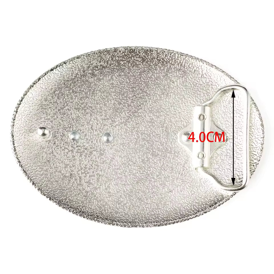 Regal Stallion Gold Scroll Belt Buckle