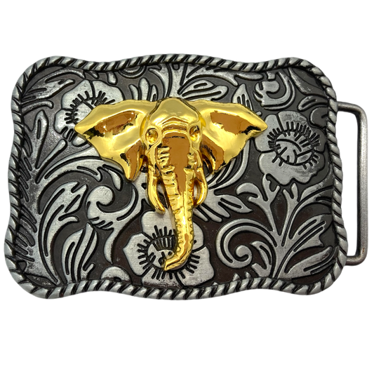 Regal Majesty Elephant Belt Buckle