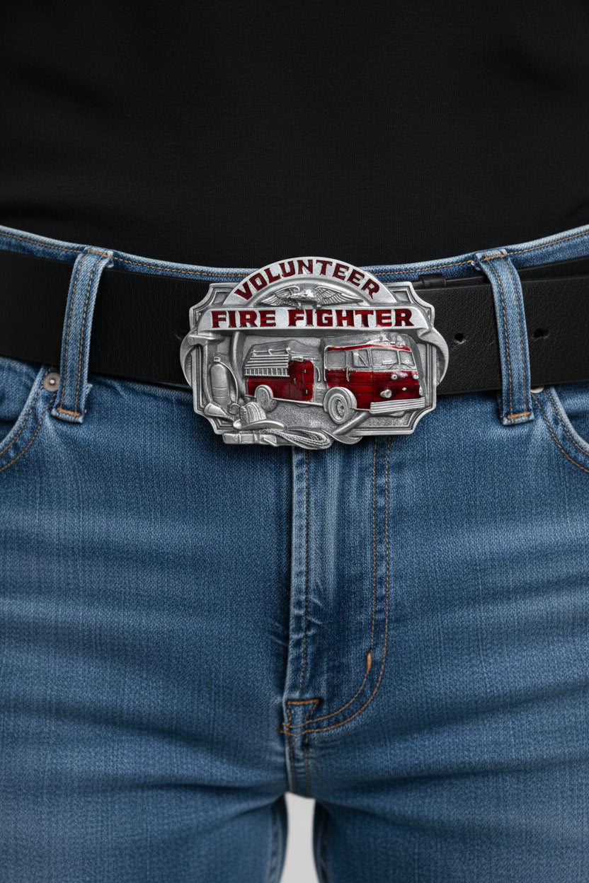 Volunteer Fire Fighter Belt Buckle