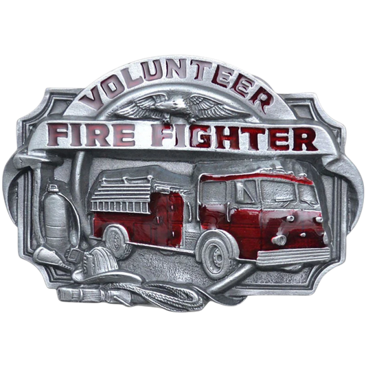 Volunteer Fire Fighter Belt Buckle