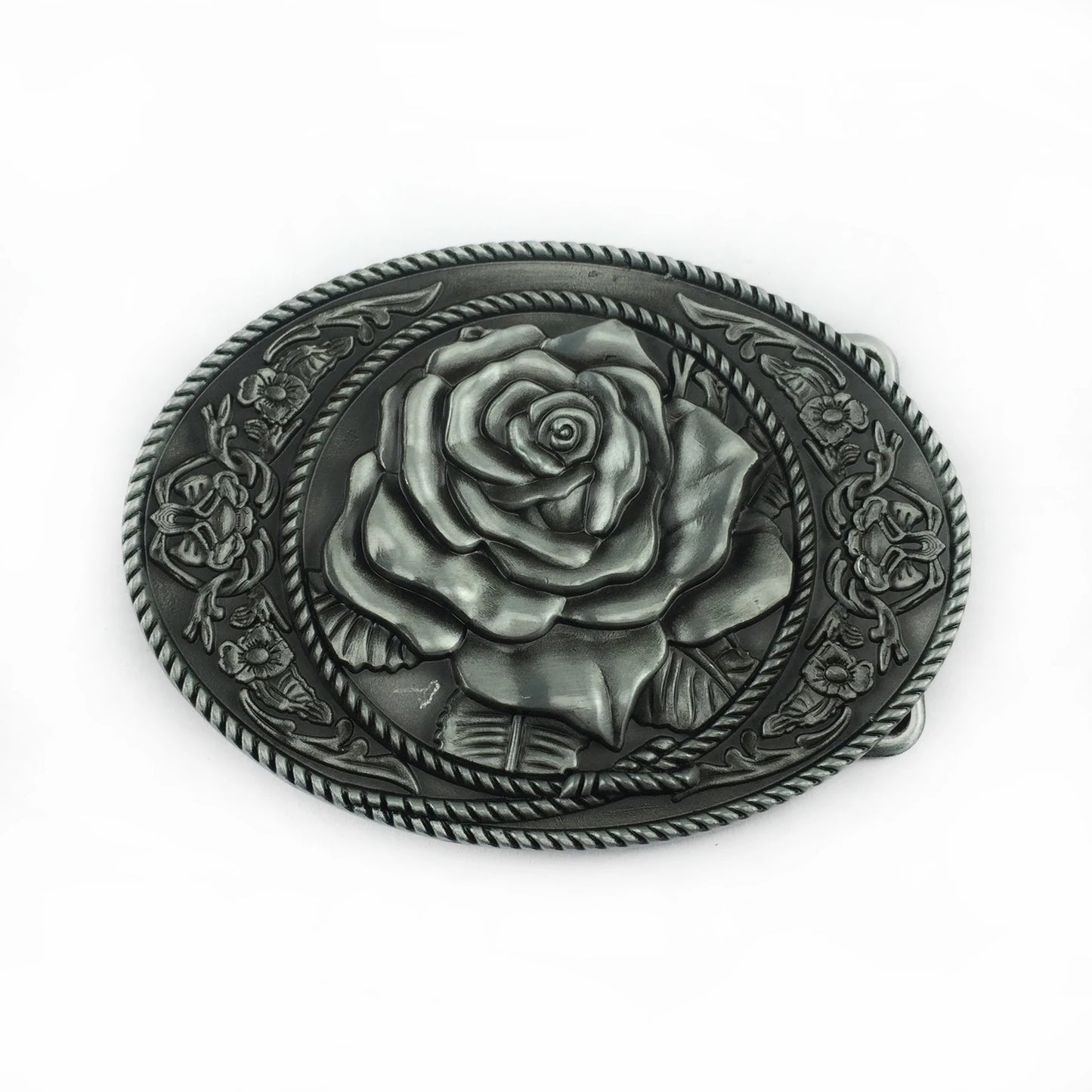 Rose Flower Western/Rock Style Belt Buckle