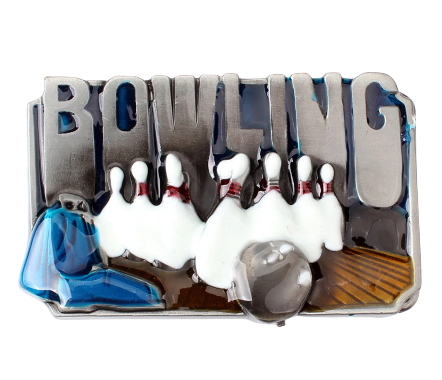 Bowling Belt Buckle - Sports Design