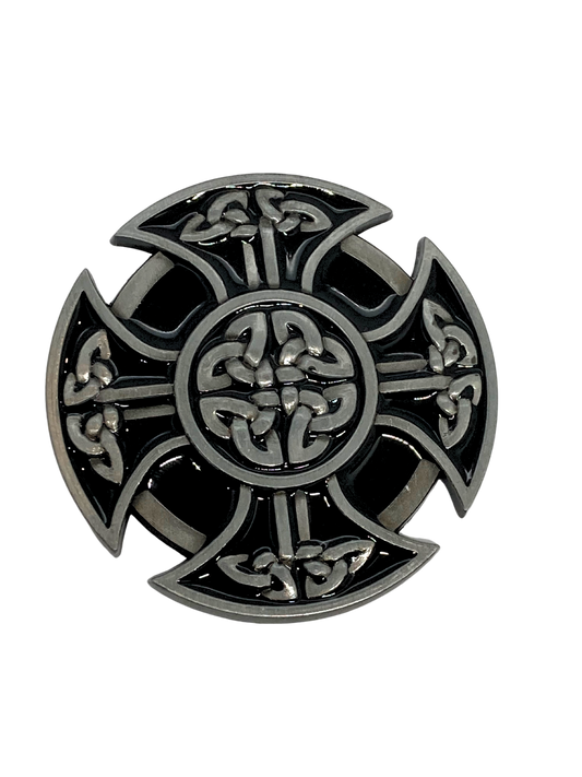 Celtic Knot Cross Belt Buckle