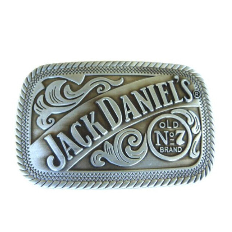 Jack Daniel's Whiskey Style, Pewter Finish Belt Buckle