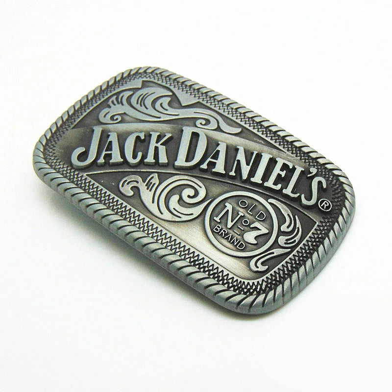 Jack Daniel's Whiskey Style, Pewter Finish Belt Buckle